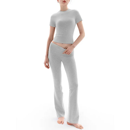 Flare Set in Light Grey